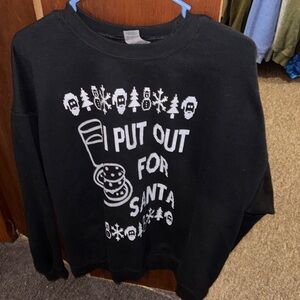 Gildan Black Holiday Graphic Sweatshirt